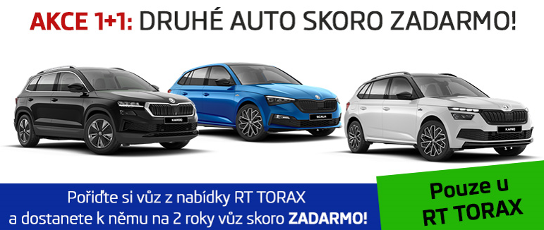 Prodej vozů Škoda, Audi, Volkswagen a Seat - akce 1+1 Ostrava