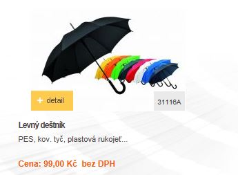 Reklamní předměty E-shop - levné deštníky