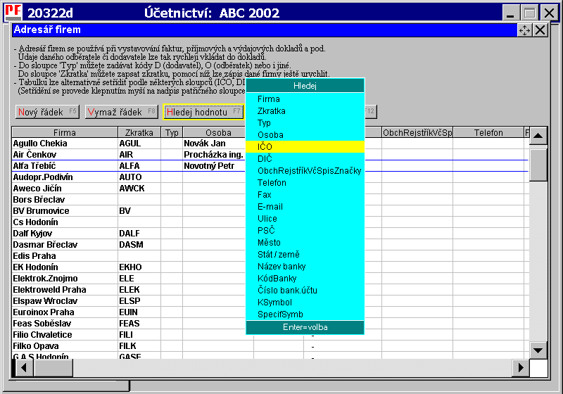 Software pro účetní firmy Olomouc, Prostějov