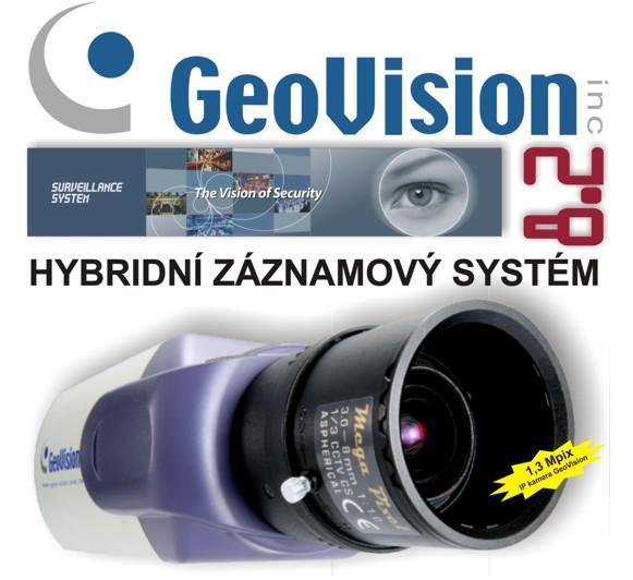 Záznamové digitální systémy Geovision, kamery, objektivy