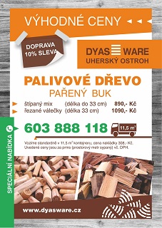 pařené bukové dřevo od Dyas Ware - Uherský Ostroh