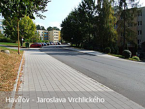 Výstavba chodníků Frýdek, Karviná