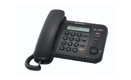 Panasonic KX-TS580FXB - jednolinkový telefon, černý