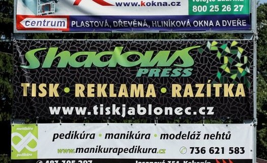 Reklamní plachty Jablonec nad Nisou