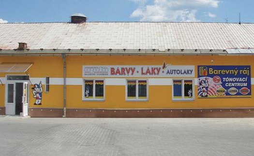 Tónovací centrum, míchání fasádních, interiérových barev Šumperk