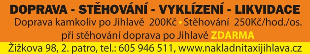 nákladní taxi Jihlava