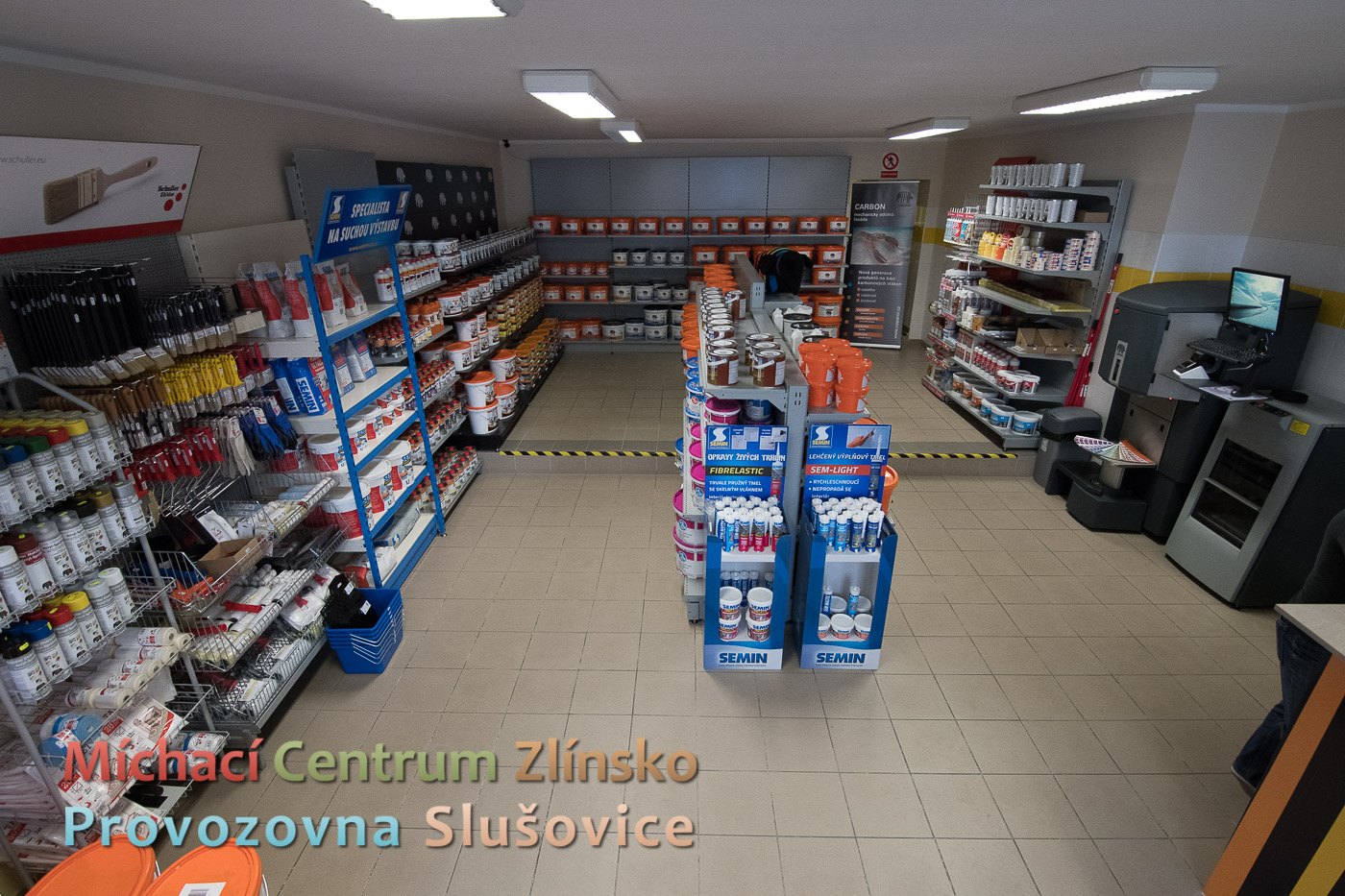 Míchací centrum - prodejna Slušovice