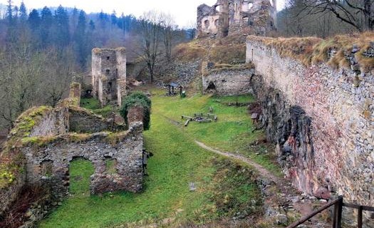 Zřícenina hradu Dívčí kámen, Městys Křemže