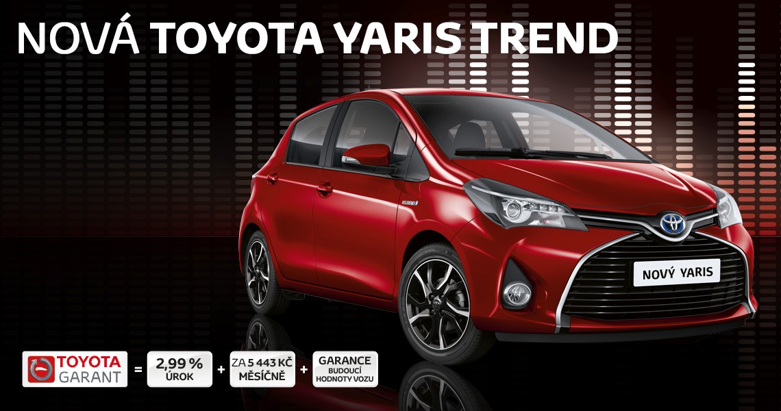 Nová Toyota Yaris  prodej Karlovy Vary