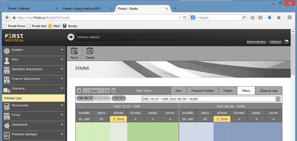 Informační systém Helios Orange Ostrava – web portál