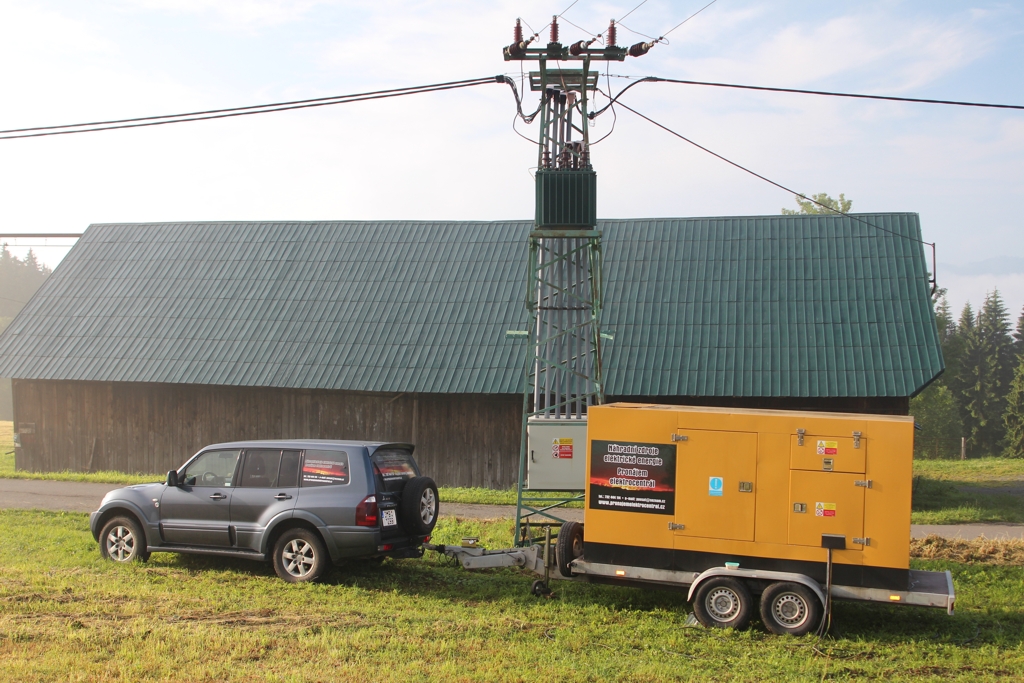 Pronájem náhradní zdroje elektrické energie Břeclav, Znojmo