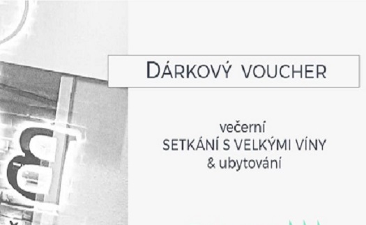 Dárkový voucher degustace, večerní setkání s velkými víny Čejkovice