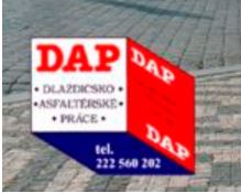 DAP a.s. se sídlem v Praze - opravy a výstavby vozovek