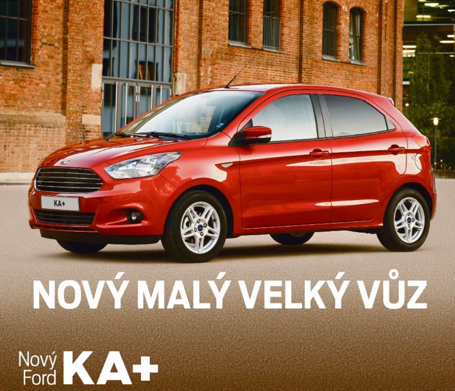 Ford KA+ Zlín - prostorný vůz s bohatou výbavou , sadou zimních pneumatik a testovací jízdou zdarma