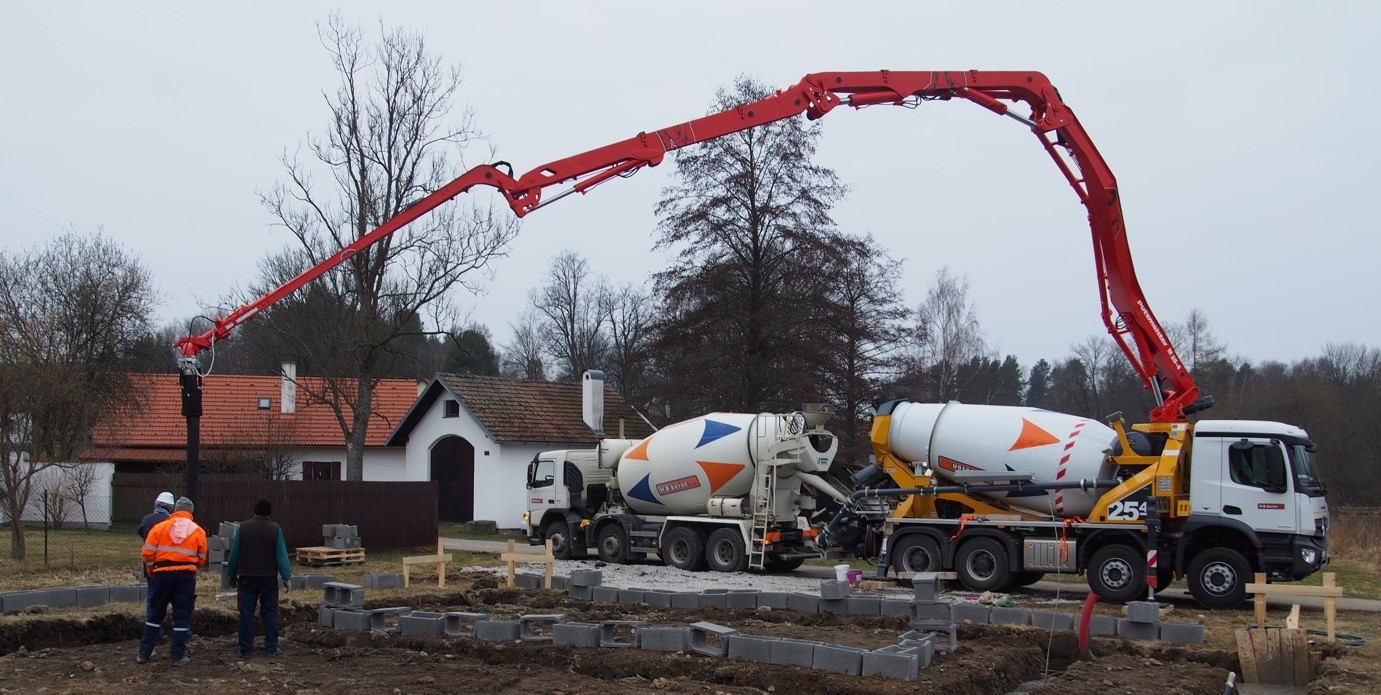 Prodej betonu a transport betonu Jindřichův Hradec