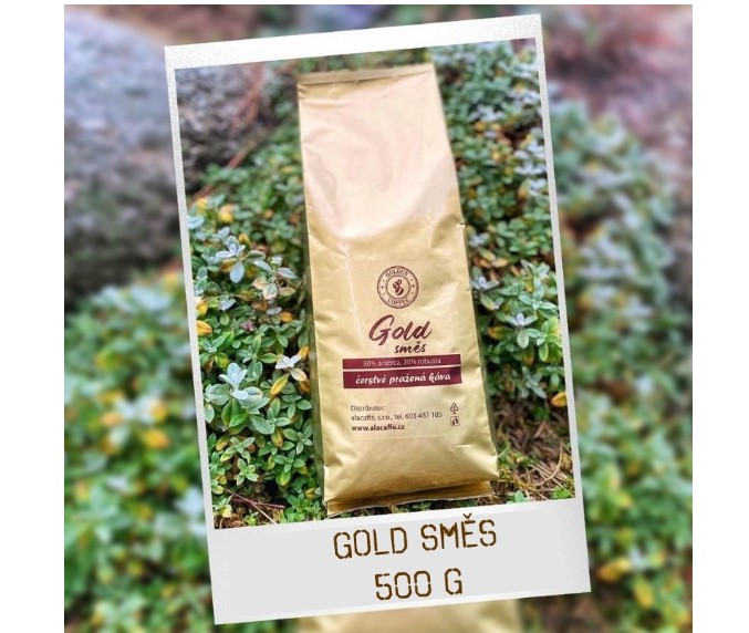 Zrnková káva Golden Coffee - směs Arabiky a Robusty