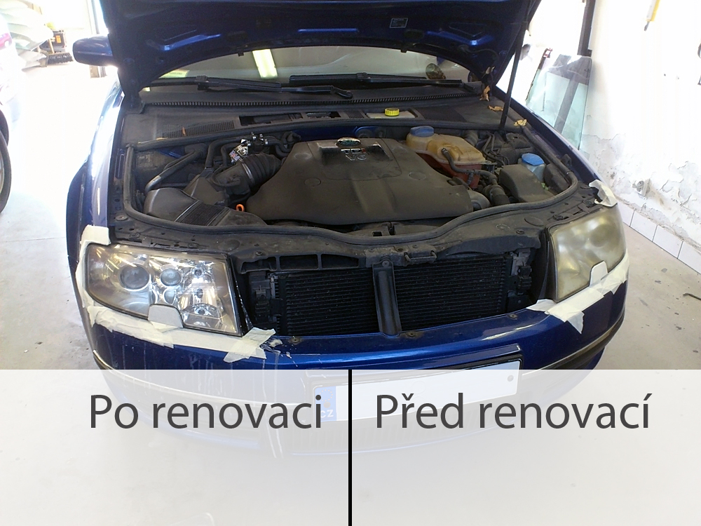 Renovace zašlých autosvětel, Brno