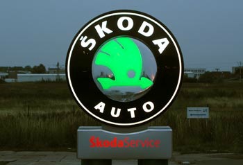 Škoda světelná reklama