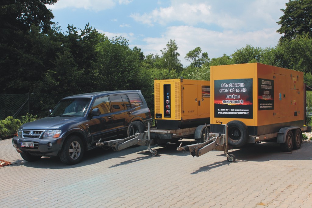 Zajištění elektrocentrál a dieselagregátů Valašské Meziříčí, Rožnov - pronájem, zapůjčení