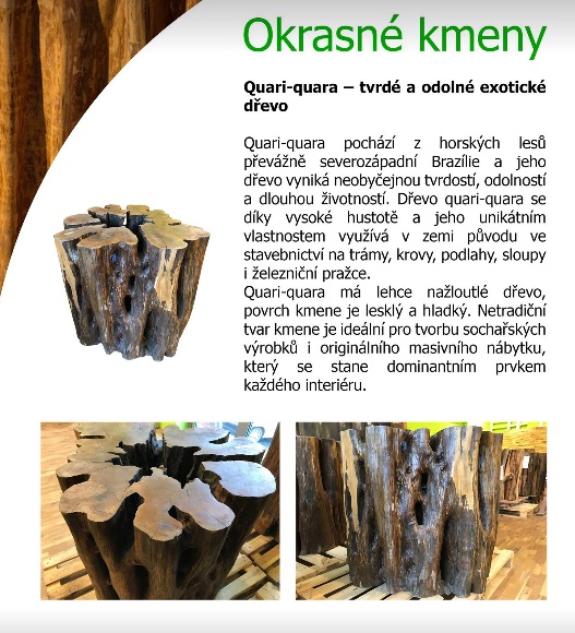 okrasné kmeny Quari quara