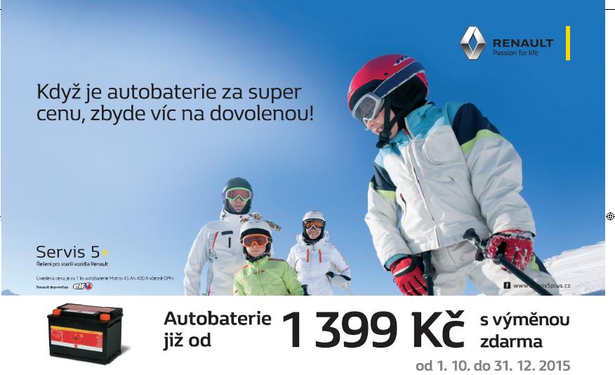 akční nabídka na autobaterie Renault Olomouc, Šumperk