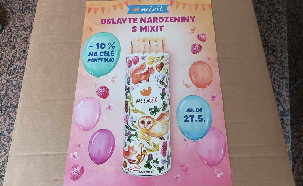 narozeniny Mixit - sleva na vše