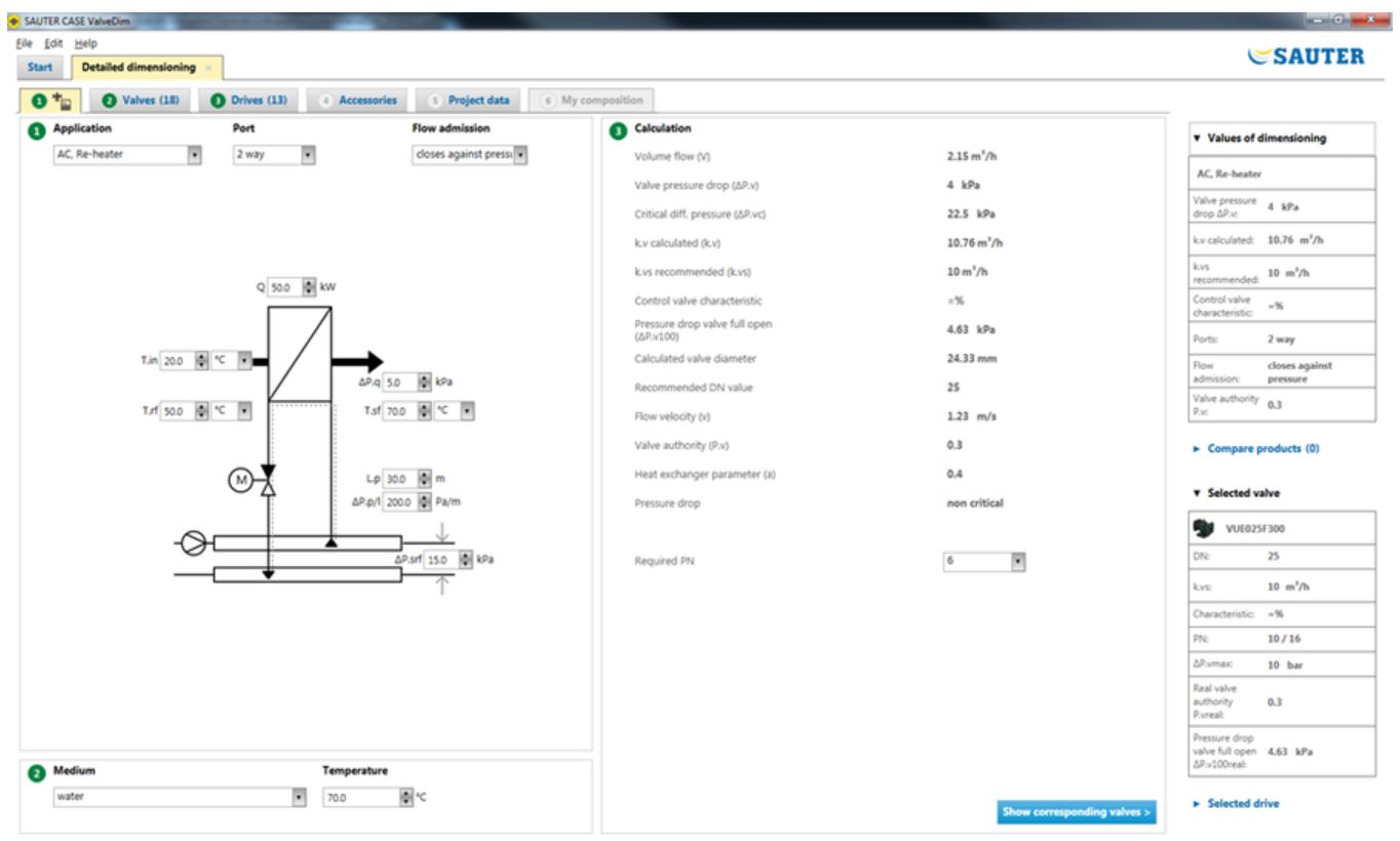 Program VALVEDIM - dimenzování ventilů